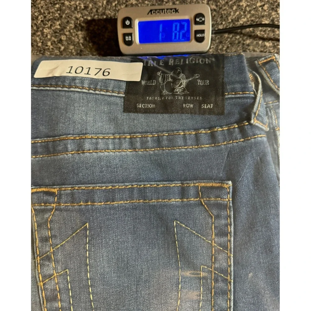 True Religion Geno Relaxed Slim Big T Jeans Men 34x31 Fade Skater hip hop